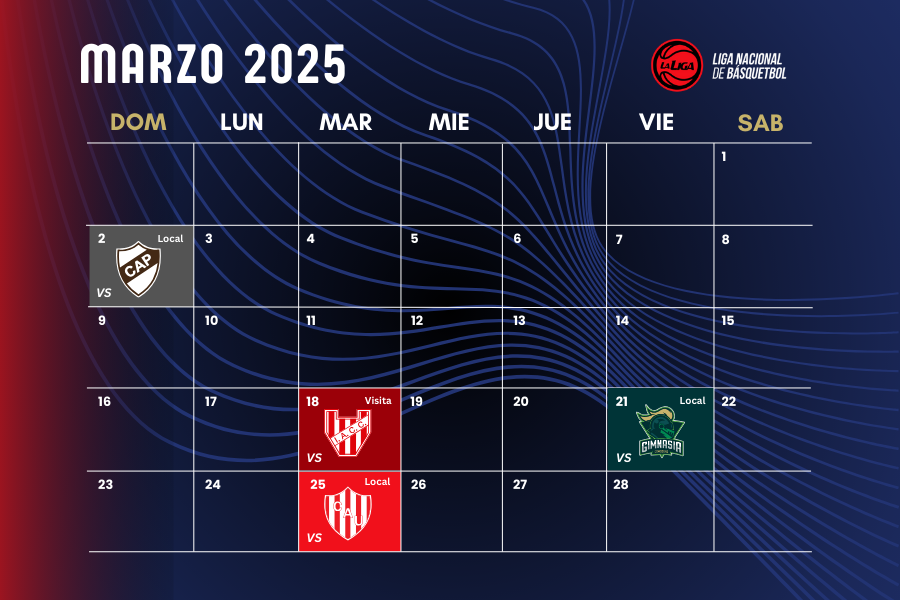 Calendario Liga Nacional